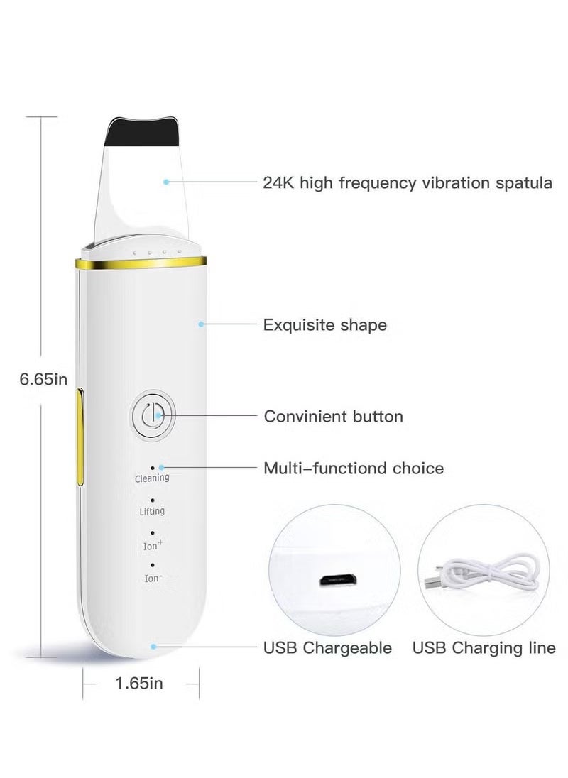 Generic Ultrasonic Skin Scrubber Vibration Face Spatula Blackhead Remover Facial Scrubber Shovel Clean Cavitation Peeling Facial Lifting  - Image 5