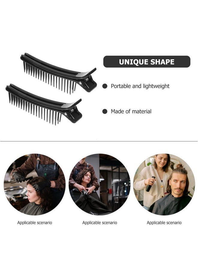 Beaupretty Beaupretty 2pcs Hair Stylist Nonslip Hair Clips Comb for Professional Salon Home Styling Sectioning Haircuts Dying Hair DIY Accessories  - Image 3