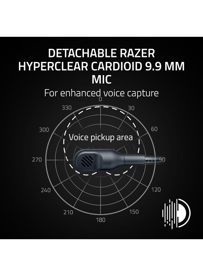 ريزر BlackShark V3 X HyperSpeed لجهاز بلاي ستيشن - سماعة ألعاب لاسلكية - وزن خفيف للغاية 270 جرام - سائق Triforce 50 مم - ميكروفون قابل للإزالة - HyperSpeed 2.4GHz وبلوتوث - PS5/PC | أسود - Image 3