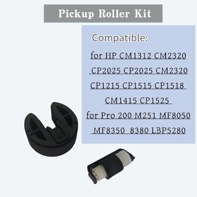 1SET PICKUP ROLLER KIT RM1-4426-000 RM1-4425-000 FOR HP CM1312 CM2320 CP2025 CP2025 CM2320CP1215 CP1515 CP1518 CM1415 CP1525 FOR PRO 200 M251 MF8050 MF8350 8380 LBP5280 - Image 3