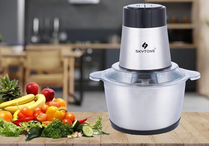 Skytone Electric Chopper, Meat Chopper With Stainless Steel Bowl Heavy 700W Motor 2 Speed Modes For Kitchen Food Processor, Meat, Vegetables, Onion, Mince (2L) - Image 2