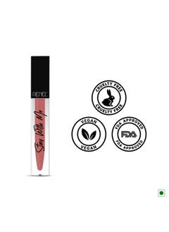 Renee RENEE Stay With Me Matte Lip Color, Long Lasting, Non Transfer, Water & Smudge Proof, Light Weight Liquid Lipstick, Envy for Coral, 5ml  - Image 3
