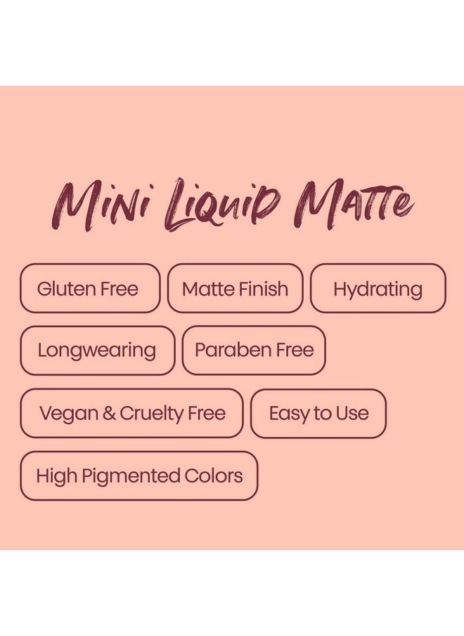 The Lip Bar Vegan Liquid Matte Mini Lipstick Duo Kit High Pigment & Long Lasting Curlfriend + Savage  - Image 5