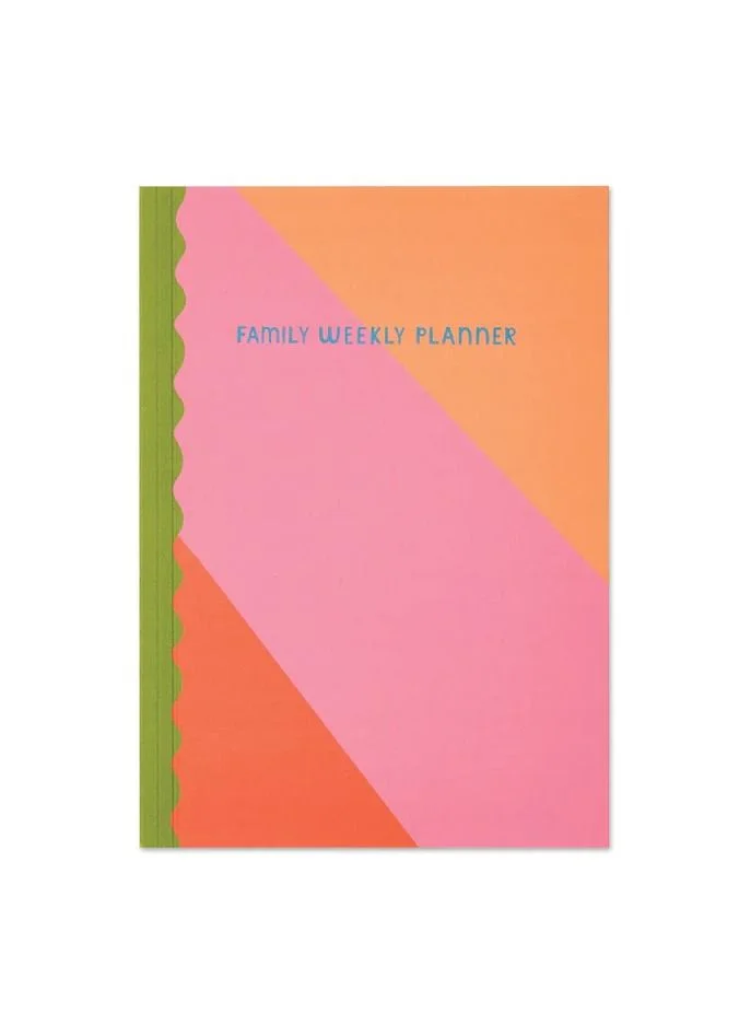 راسبيري بلوسوم Striped Family Weekly Planner