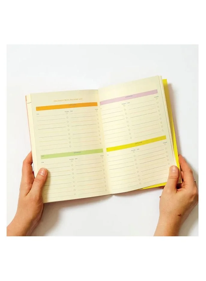 راسبيري بلوسوم Striped Family Weekly Planner