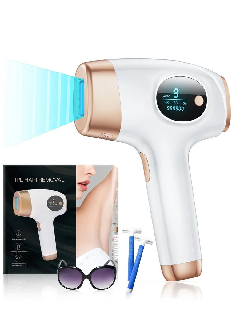 JOOYEE IPL Hair Removal 999900 Flashes Laser Paliness Hair Remover Women Men,9 Energy Gears,Home Whole Body Treament Device - Image 1