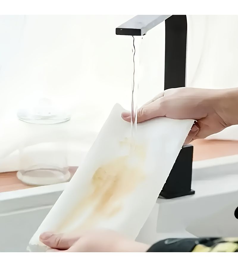 50pcs Thickened Disposable Kitchen Paper Towels Washable Wet Dry Cleaning Cute Cartoon Print - Image 4