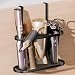 Josmimic 3in1 Hair Tool Organizer Holder for Dryer Straightener Curling Iron MultiPlacement Design Mounts on Cabinet DoorTabletop Black Elliptic Frame - Image 2