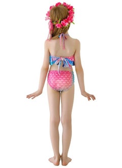 GGEROU Girls Swimwear Mermaid Tail Swimwear,Bikini Sets,Mermaid Costume Swimsuits for Kids  - Image 3