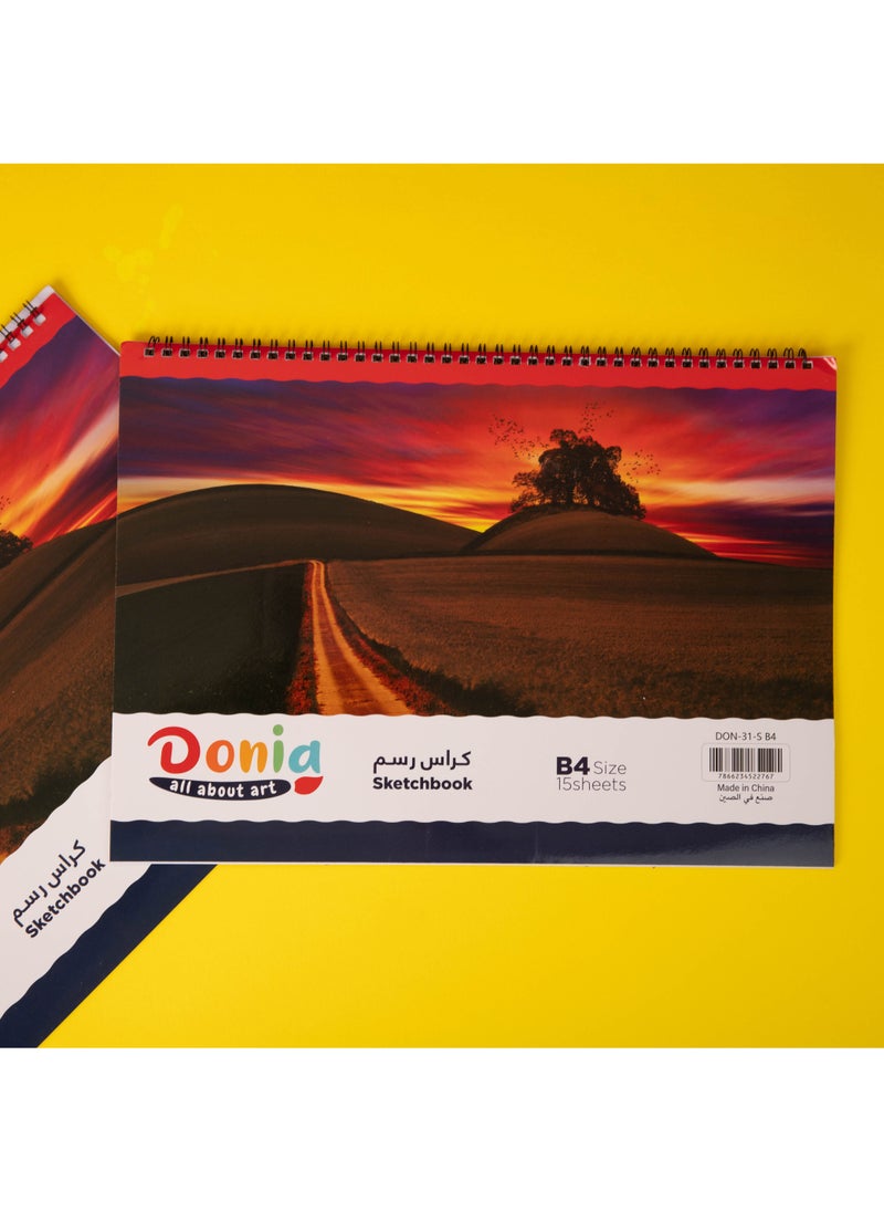Donia 10 Pcs B4 Large Sketch Book, 15 Sheets, Pack of 10 Ream Drawing Books - Image 5