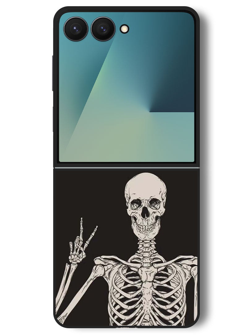 Theodor Case Compatible with Samsung Galaxy Z Flip 7 - 6.9 Inch Protection Shockproof Bumper Cover Victory - Image 1