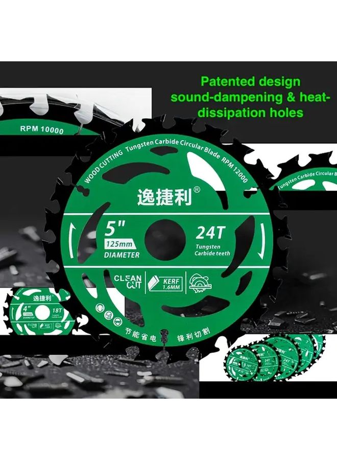 4 Inch 18T Circular Saw Blade For Aluminum Wood PVC Energy Saving Tungsten Carbide - Image 2