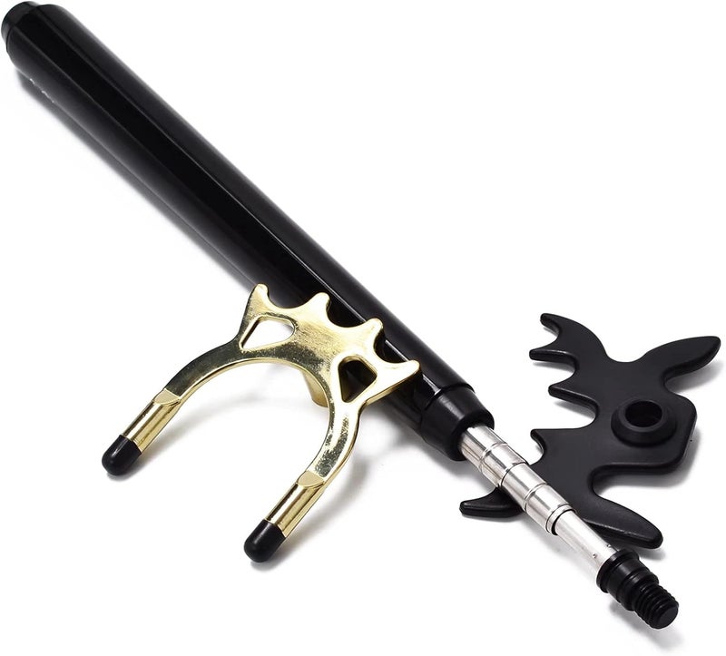 Collapsar Retractable Billiards Pool Cue Stick Bridge with Removable Metal Bridge Head,Billiards Pool Cue Accessory for Pool Table - Image 1