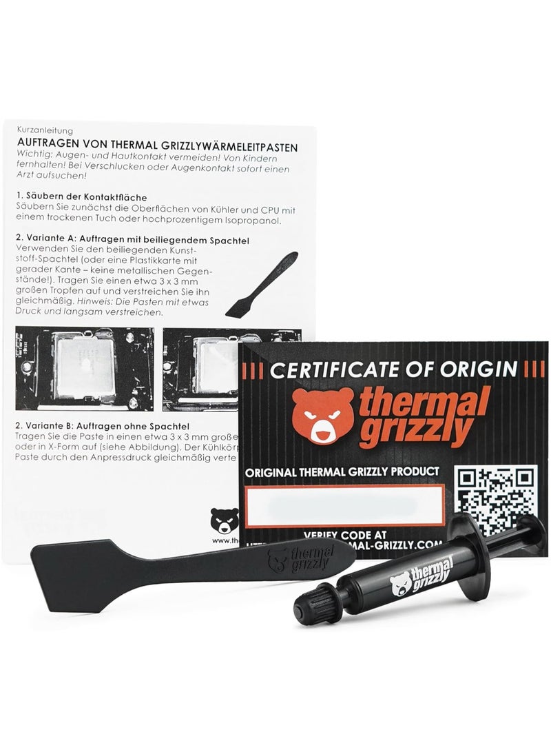 Thermal Grizzly Hydronaut High Performance Thermal Grease, 1 gm - Image 1