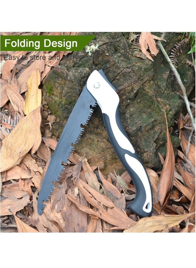 Generic Folding Saw, Heavy Duty 12 Inch Extra Long Blade Hand Saw Hand Pruning Saws with High-Manganese Steel Teethfor Wood Camping, Dry Wood Pruning Saw With Hard Teeth  - Image 1