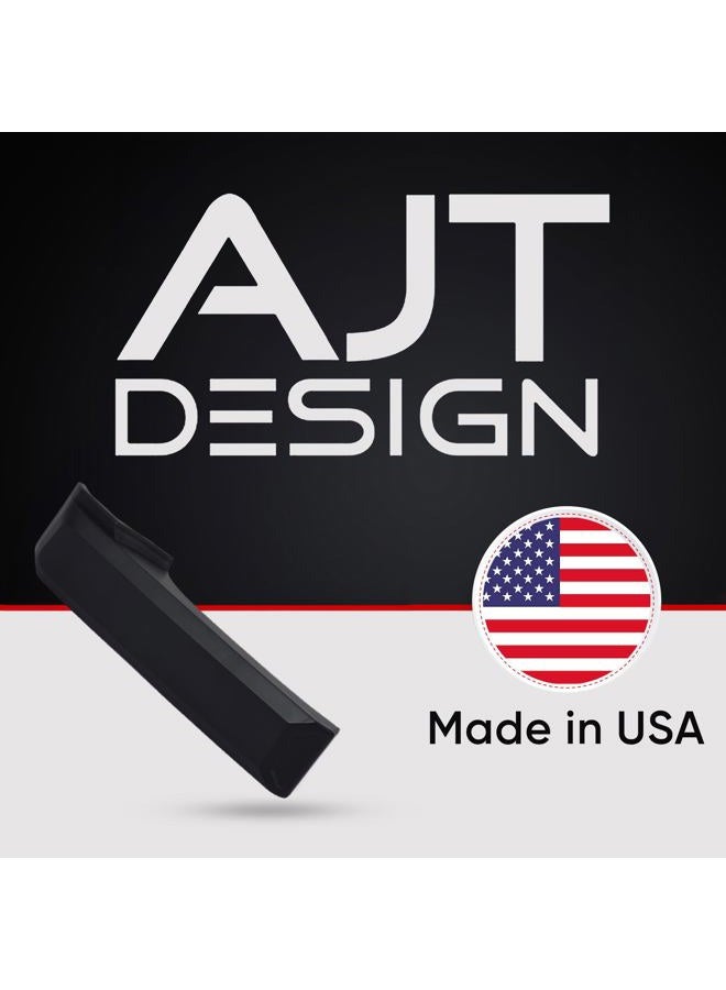 AJT DESIGN Car Door Handle Cover Compatible with Toyota Tundra (2007-2021) | ABS Plastic Front & Back Interior Door Handle Cover with Chrome Delete Finish | Made in USA - Black - Image 5