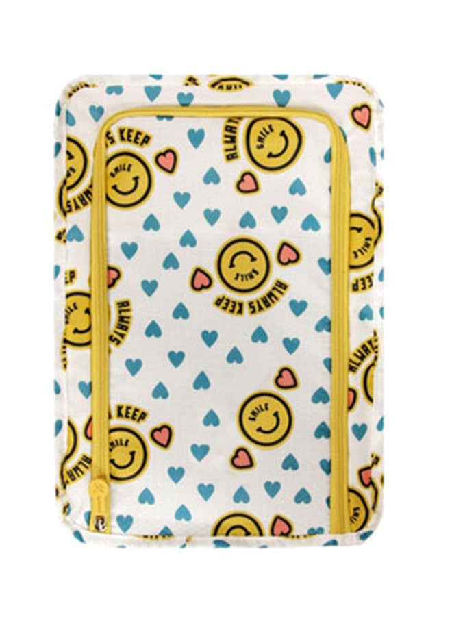 NIBEMINENT Waterproof Multi Functional Travel Shoe Bag White/Yellow 