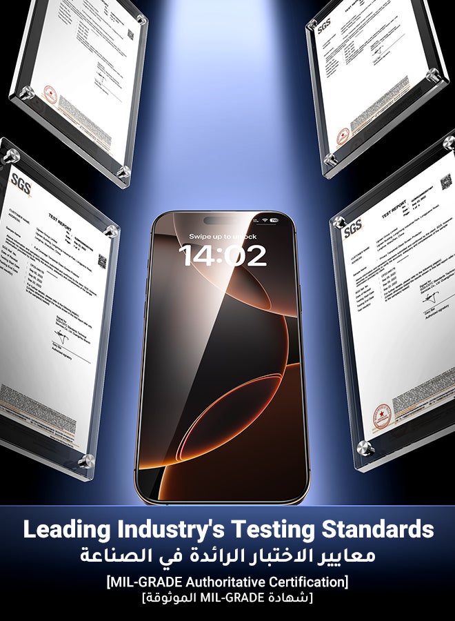 Ugreen iPhone 16 Pro Max 2Pack Screen Protector Anti-Glare and 1Pack Camera Lens Protector Film Bundle with Installation Frame, Case Friendly 9H Tempered Glass Scratch-Resistant  Precise Hole Design - Image 2