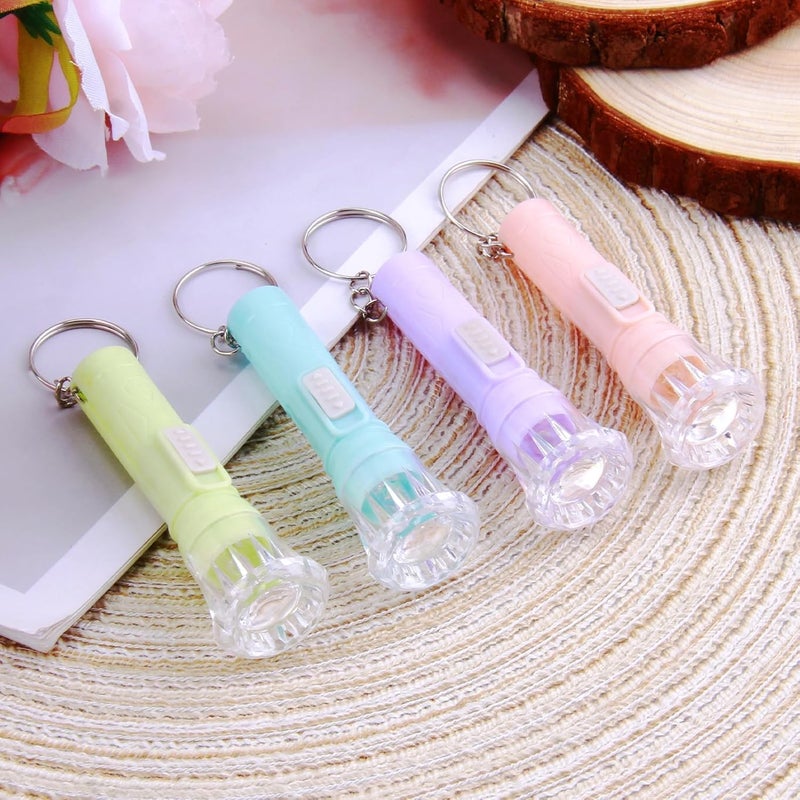 WrteEase 20 Pack Mini LED Keyring Torches - Colorful Pocket Flashlights for Kids and Outdoor Activities - Image 4