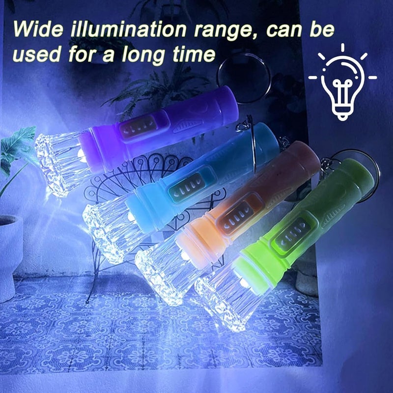 WrteEase 20 Pack Mini LED Keyring Torches - Colorful Pocket Flashlights for Kids and Outdoor Activities - Image 5