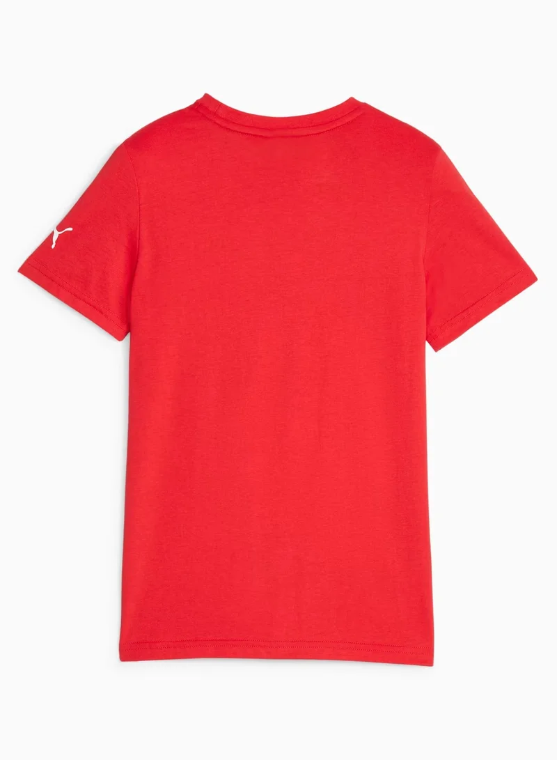 Scuderia Ferrari Scuderia Ferrari Race Colourful Big Shield T-Shirt - Unisex Kids