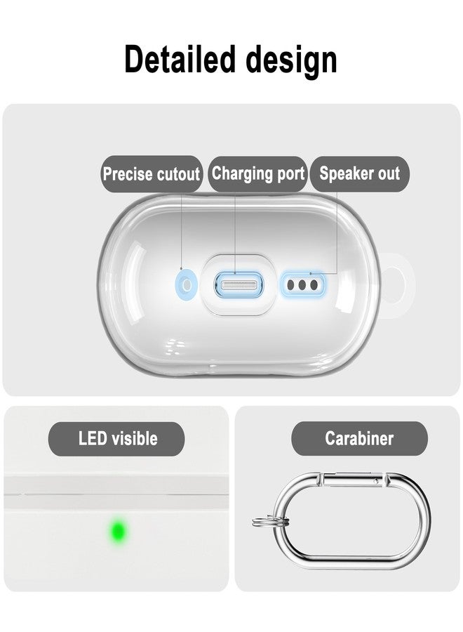 RFUNGUANGO AirPods Pro 3rd Generation Protective Case, Soft TPU Material, Transparent Design, Includes Cleaning Kit and Keychain, Compatible with AirPods Pro 3, Unisex - White - Image 4