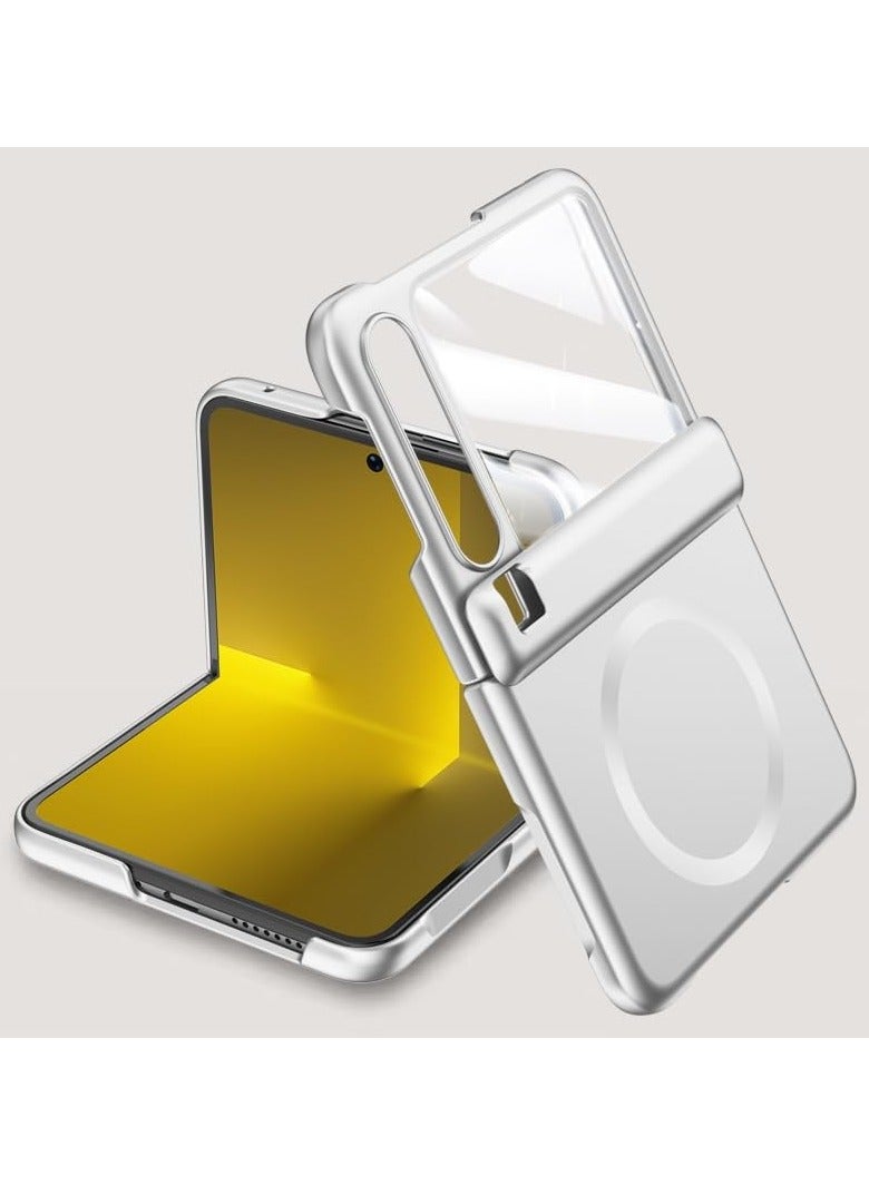 Magnetic Case for Huawei Pura X (2025) 【Built-in Screen Protector】 【Support Wireless Charging】 Micro-frosted Skin-Friendly Case Hinge Protection Shockproof Protective Cover