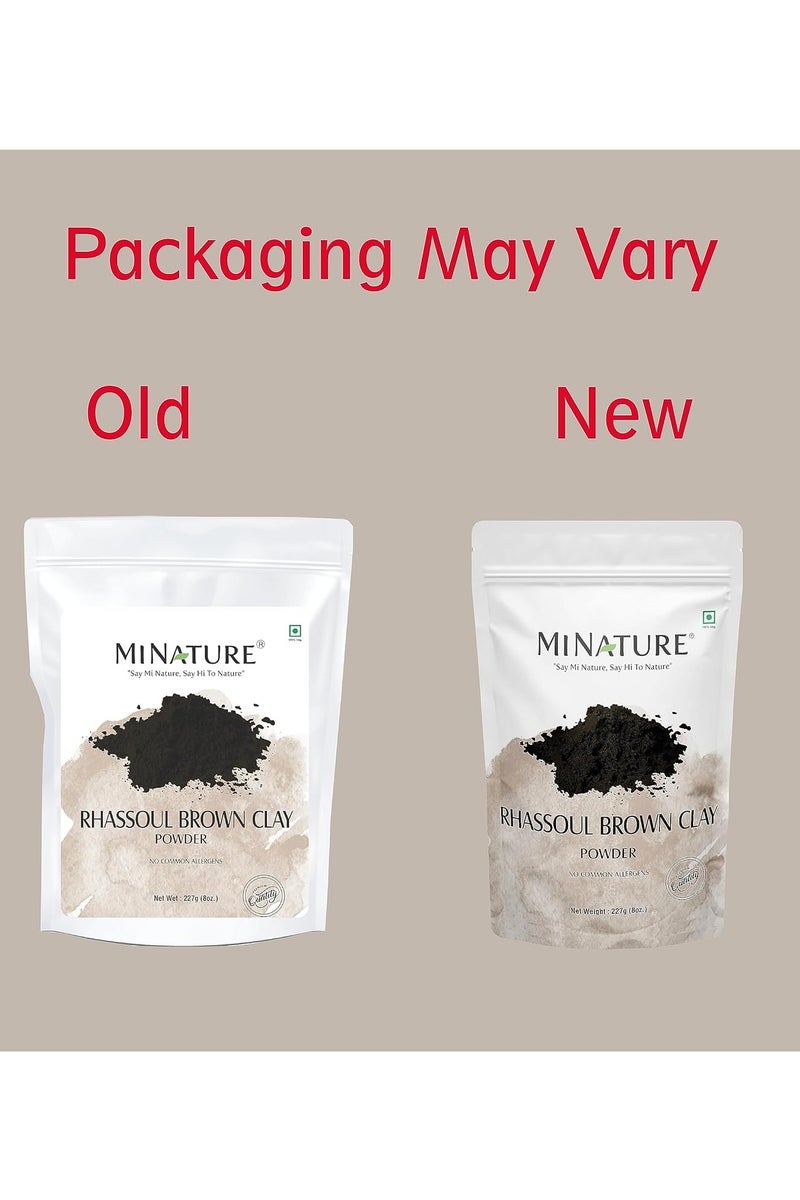 mi nature Rhassoul Brown Clay Powder For Fairness Sun-Tan Acne-Spot Face Pack & Hair Pack| All Skin Type & Unisex use| 100% pure & Natural | (227g/1/2 lb/8 Oz) - Image 5