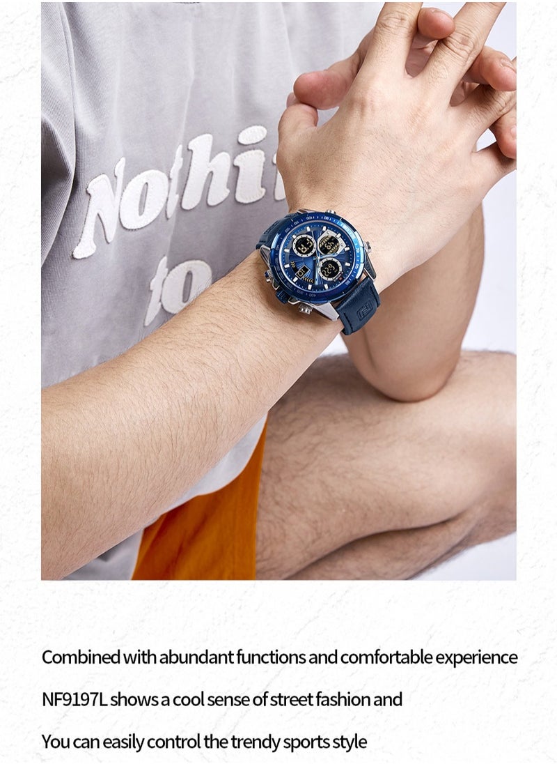 NAVIFORCE - NAVIFORCE Fashion Military Watches for Men Luxury Original Sports Chronograph Watch ​Waterproof Quartz Clock Digital WristWatch - Image 1