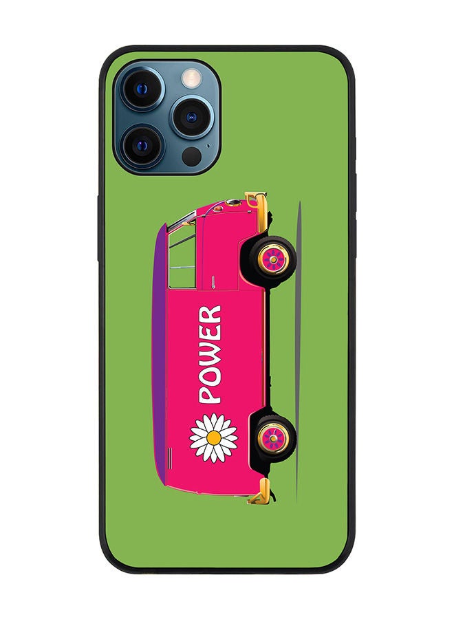 Stylizedd Rugged Black edge case for Apple iPhone 12 Pro Slim fit Soft Case Flexible Rubber Edges Anti Drop TPU Gel Thin Cover - Flower Power - Image 1