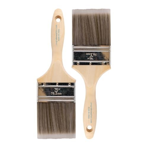 Pro-Grade Pro Grade - Paint Brushes - 2Ea 3" Flat Brushes - Image 1