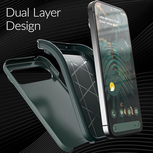 Crave Dual Guard for Google Pixel 9 Case and Pixel 9 Pro Case, Shockproof Protection Dual Layer Case for Google Pixel 9 and Pixel 9 Pro - Forest Green - Image 4