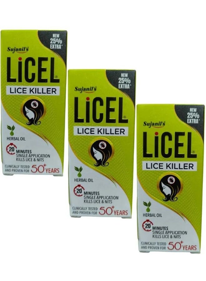 Licel lice killer herbal oil 25ml*3 (75 ml) - Image 1