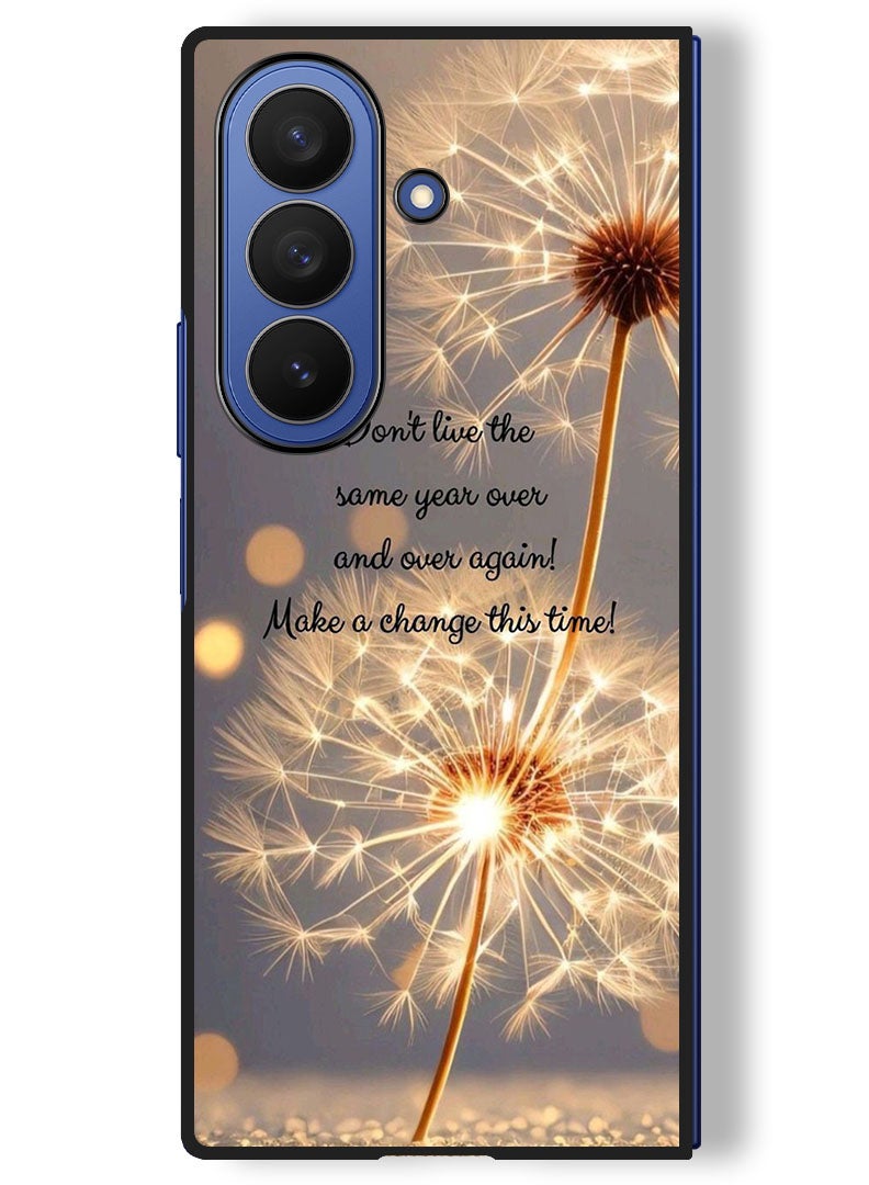 Theodor Case Compatible with Samsung Galaxy Z Fold 7 - 8 Inch Protection Shockproof Bumper Cover Make a change - Image 1