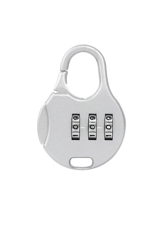 3 Dial Metal Resettable Combination Padlock Suitcase Password Digit Lock