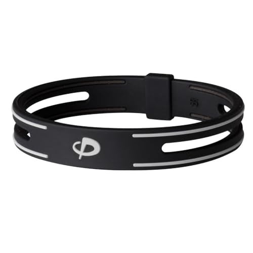 Phiten S-PRO Titanium Bracelet, Black, 6.25-Inch - Image 1