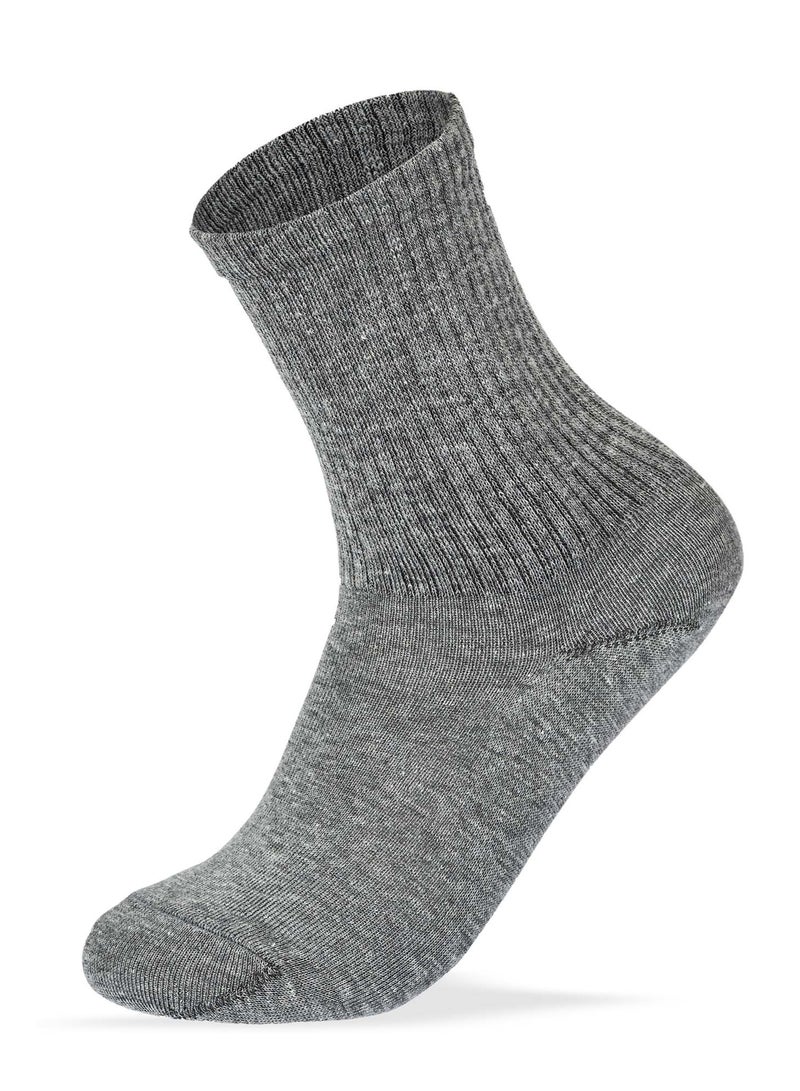 SAM SOCKS Kids Set of 3 Long School Plain Socks White-Grey-Blue size 30-33 EU - Image 2