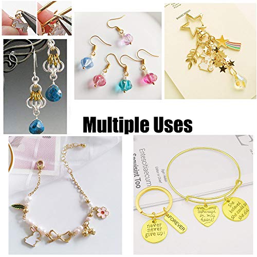 WOCRAFT 200 pcs Gold Plated Stainless Steel Split Rings Jump Rings Connector Rings for Jewelry Making Necklaces Bracelet Earrings Keychain DIY Craft (13298-Gold, 5mm) - Image 4