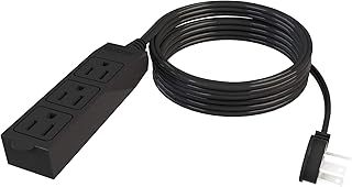 Stanley Stanley 31132 CordMax Office Grounded Low Profile 3-Outlet Indoor Extension Cord, 15-Feet, Black  - Image 1