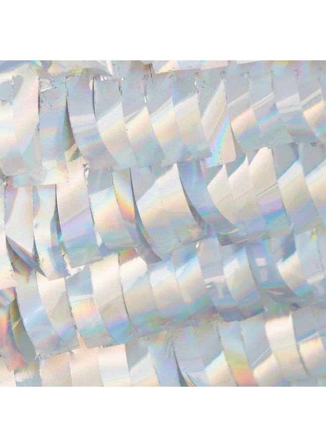 Blue Panda Small Holographic Silver Foil Number 4 Pinata For Kids Birthday Party Decorations (15.7X9X3 In)  - Image 4