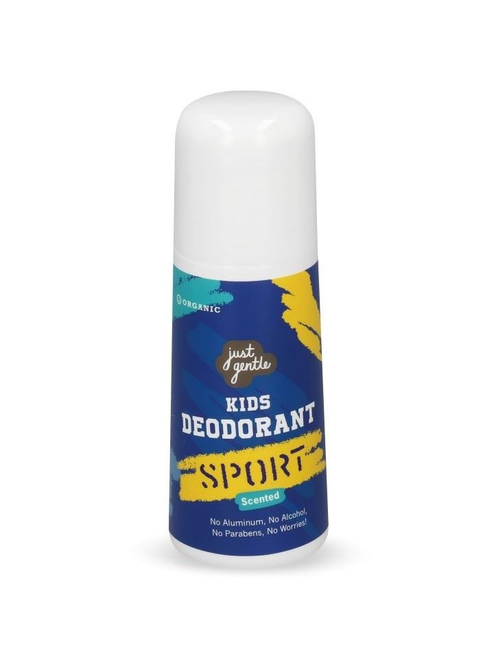 Just Gentle Just Gentle Organic Kids Deodorant Sport Edition Natural, Safe, and Effective Odor Protection, Aluminum-Free, Gentle on Sensitive Skin, 60ml  - Image 1