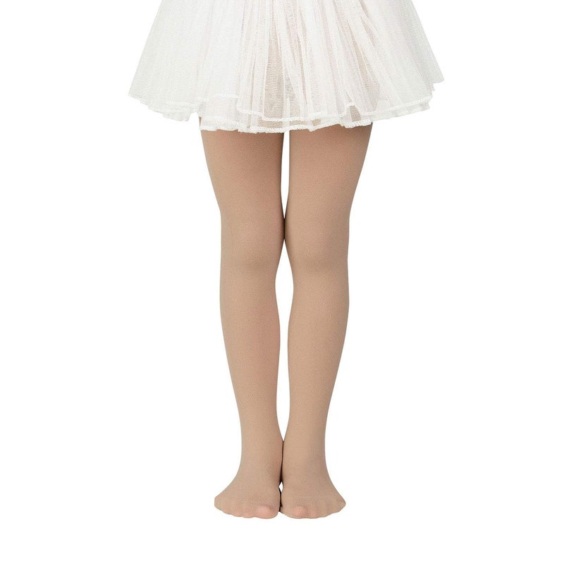 Zando Girls Nude Tights for Girls 4-6 - Ultra Soft Ballet Tights for Girl 4-6 Elastic Ballet Footed Halloween Tight Girl for Daily School Christmas 3-6 Years - Image 1