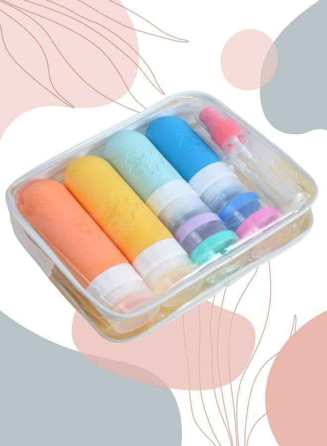 17 Pack Travel Bottles Set - TSA Approved Leak Proof Silicone Squeezable Containers for Toiletries, Conditioner, Shampoo, Lotion & Body Wash Accessories  - Image 2