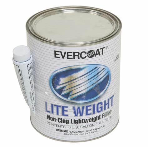 Evercoat Lite Weight Body Filler - Clog-Free Body Filler for Aluminum, Fiberglass & More - 128 Fl Oz - Image 2