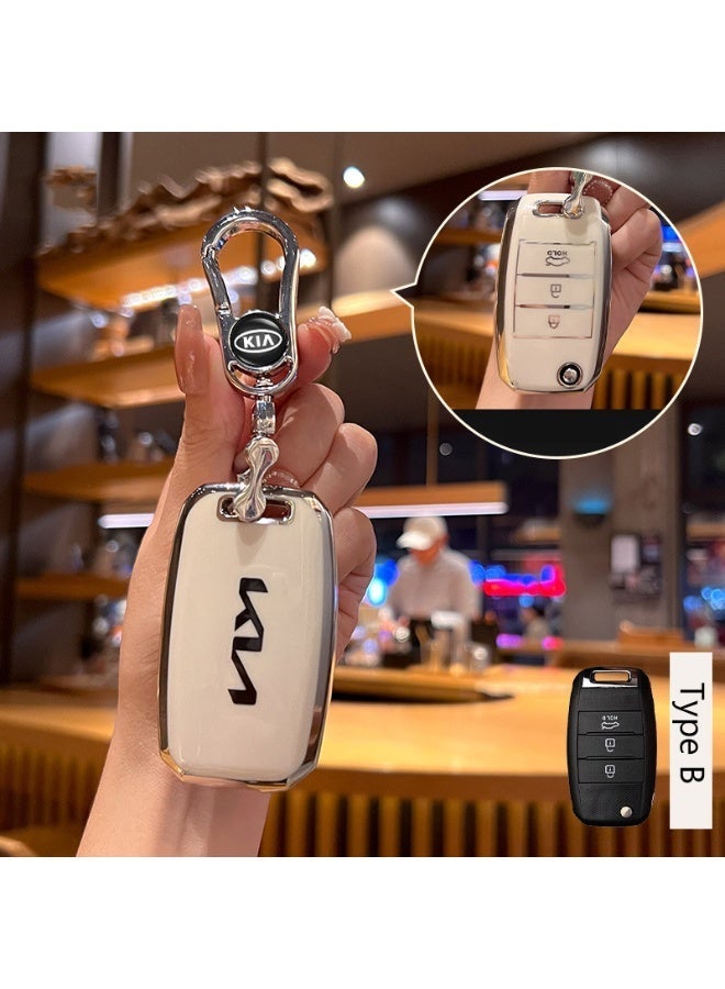 KIA High end car key protection case suitable for Kia K3 Intelligent Run K5/k2/kx3/k4/kx5 Furuidi Lion Platinum Tuojie Yi Run Huan Chi car key shell case - Image 1