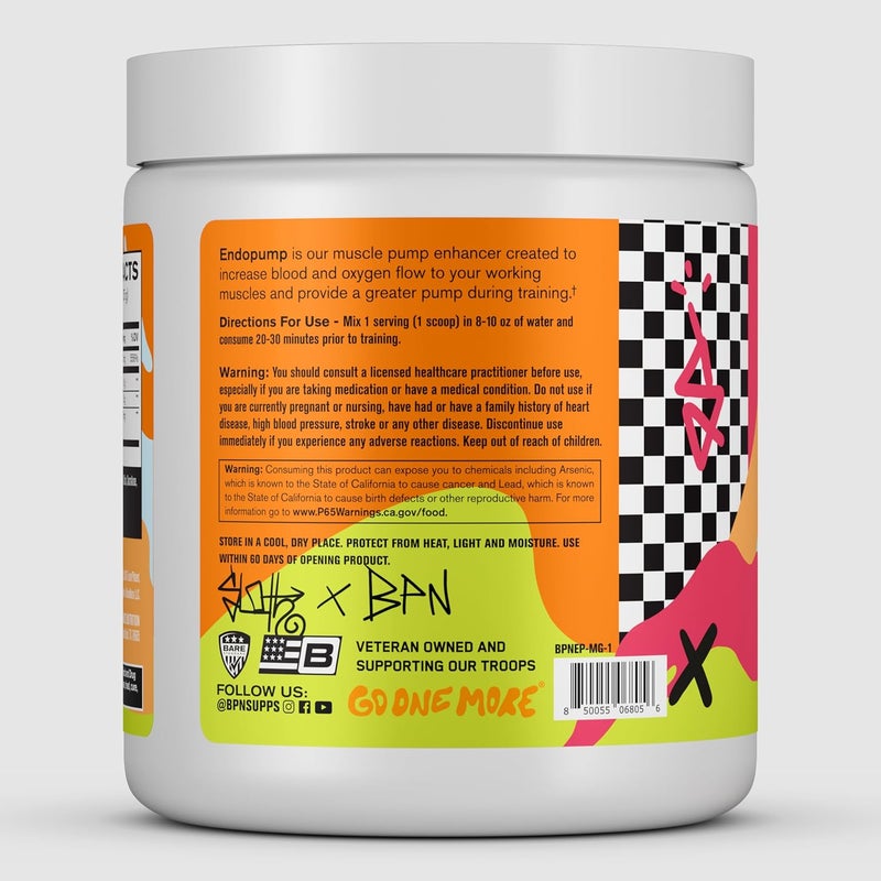 BARE PERFORMANCE NUTRITION BPN EndoPump PreWorkout Muscle Pump Enhancer wLCitrulline Increased Blood FlowOxygen Transport to Muscles 30 Servings Mango - Image 3