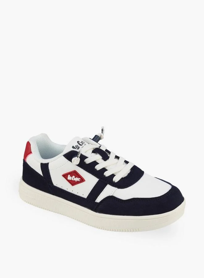 لي كوبر Boys Panelled Lace-Up Sneakers