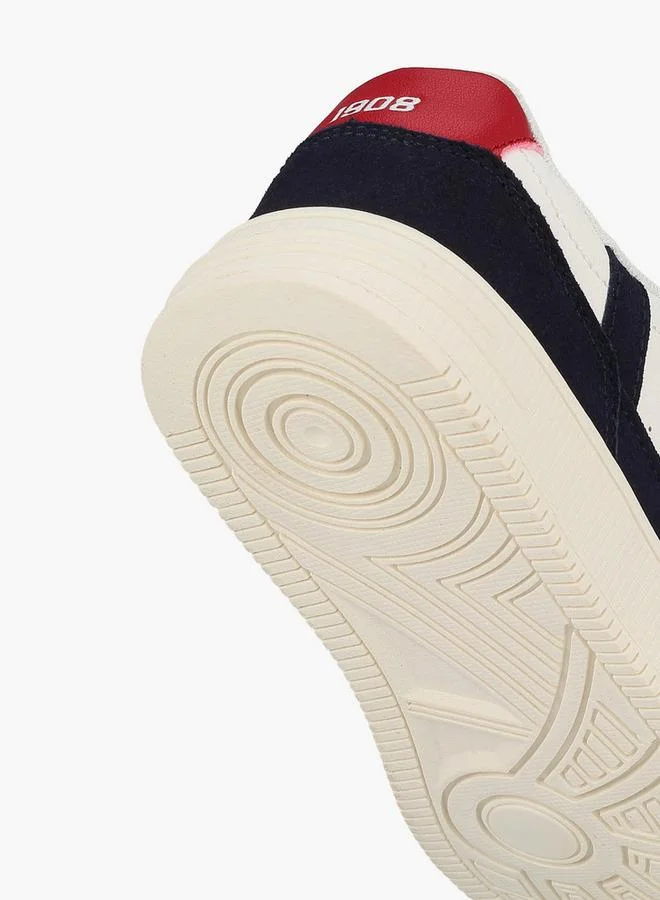 Lee Cooper WHITE Boys Panelled Lace-Up Sneakers for Men | Best Price UAE