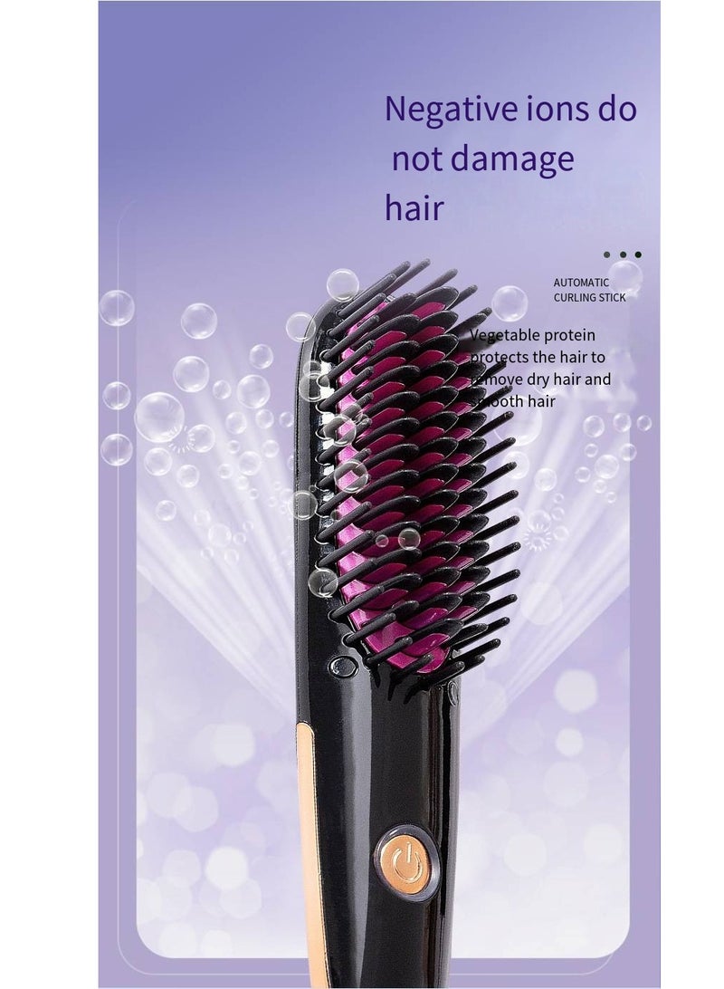 general Mini Ionic Straightening Comb – Travel-Friendly Straightener & Curler for Men/Women, Dual-Use Hair Styling Tool - Image 3