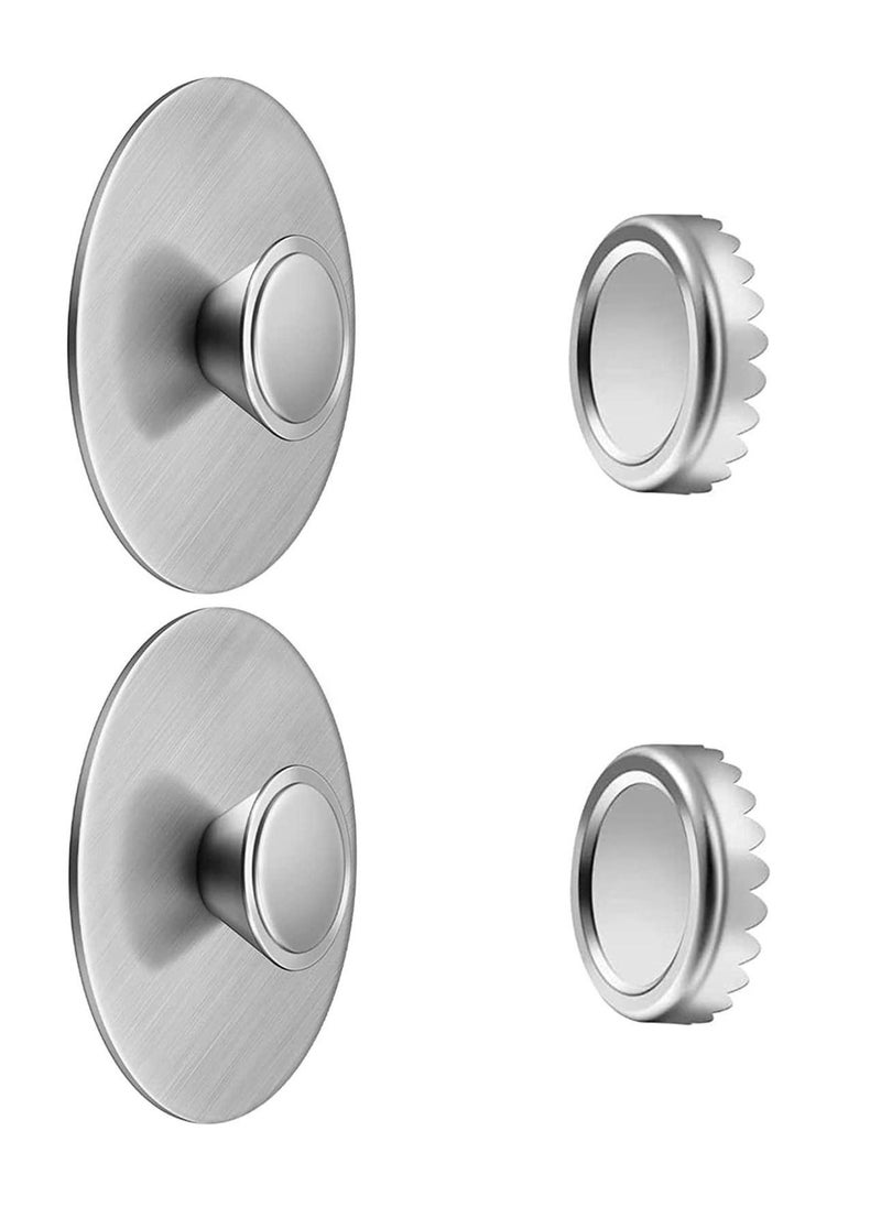 Generic - Magnetic Soap Holder,  2pcs Stainless Steel Universal Wall Mounted Suction Bar Soap Holder for Shower Bathroom - Image 1